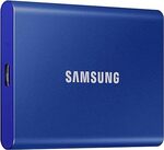 Samsung T7 Portable SSD - 2TB Blue $179, 1TB Grey/Red $105 Delivered @ Amazon US via AU