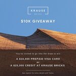 Win $25,000 Worth of Krause Bricks or a $10,000 Prepaid Visa Card from Krause Bricks