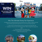 Win a 7 Night Trip for Two to Disneyland California Valued at $21,790 from Disney Plus + Visa [Disney Plus Members]