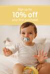 10% off Your First Order after Email Sign up + Delivery ($0 with $65 Order) @ Pigeon Baby