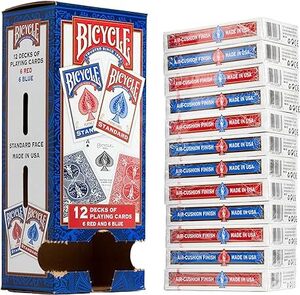[Prime] Bicycle Standard Playing Card 12 Pack Red and Blue $25.08 Delivered @ Amazon US via AU