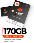 Boost Mobile 365 Days $230 160GB Prepaid SIM $185.75 Delivered @ Lucky Mobile eBay