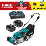 MAKITA 36V Brushless 2x 5Ah 460mm Lawn Mower Kit DLM464PT2 + $100 Pts + Free Line Trimmer Kit + Redemptions $773 @ Sydney Tools