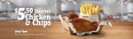 1/4 Chicken & Chips $5.50 [Excludes VIC]  C&C / in-Store Only @ Red Rooster (Daily until 4pm)