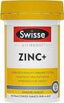 Swisse Ultiboost Zinc+ 60 Capsules $9.49 ($8.54 S&S) + Delivery ($0 with Prime/ $59 Spend) @ Amazon AU