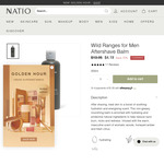 Natio Wild Ranges Aftershave Balm 200ml $4.19 (RRP $13.95) + Delivery ($0 with $59 Order) @ Natio