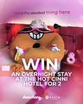 Win a Night's Stay for 2 at Ovolo Woolloomooloo’s Hot Cinni Hotel from Donut King