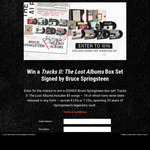 Win a Tracks II: The Lost Albums Box Set Signed by Bruce Springsteen Valued at $500 from Sony Music Entertainment Australia