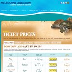 Melbourne Aquarium up to 25% off Tickets