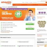 Amaysim Sim 25% off First Month