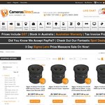 Sigma Lens Sale at CamerasDirect.com.au. E.g. 17-50mm F2.8 $526 (with code) Plus Del $18