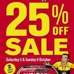 25% off Storewide at Repco this weekend (5th & 6th October)