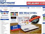 NEW MSI Wind U100+ Netbook - Only $589 + FREE Delivery @ City Software - Black & White Available