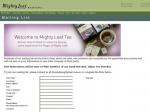FREE tea sample when you join the mailing list of Mighty Leaf Tea