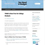 Free You Need A Budget (YNAB) for Tertiary Students
