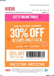 30% off CottonOn Kids (in-Store & Online)