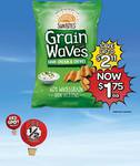 Grain Waves Snack 175g $1.75 (Save up to $2.11) @ Woolworths