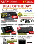 MSY Deals: SanDisk Extreme2 240GB $145, Dlink AC ADSL2+ Modem $109, Belkin Wless Mouse $8