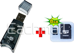 US$3.90 Posted: 8GB Micro SD Memory Card + Free SD Adapter + TF Card Reader @ Eachmall