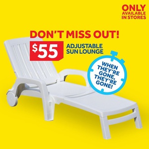 55 adjustable sun lounge