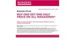 Buy 1, Get 1 For Half-Price On All Magazines - At Borders!