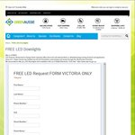 FREE $0 LED MR16 Downlights Installed and Supplied (VIC ONLY) @ GreenAussie