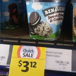 Ben & Jerry's "Sweet Cream & Cookies" Ice Cream 458ml $3.12 @ Coles (Nationwide?!)