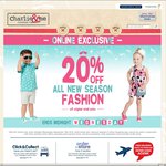 20% off RRP Online Only for 24 Hours End Wednesday Midnight @ Charlie & Me