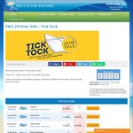 24hr Cruise Sale from $219PP (3 Nt Ex Melb, Quad Share) @ Deck Chair Cruising