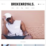 Up to 60% off Clearance Sale on Broken Royals Streetwear - Singlets for $15, Shipping $10