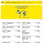Sydney to Seoul/Tokyo/Hanoi $359, Guangzhou $229, Ho Chi Minh City $310 One-Way + More from Scoot
