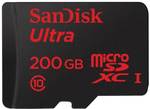 SanDisk Ultra 200GB microSDXC UHS-I - 90MB/s - $117.25 Delivered ($77.25 with AmEx Cash Back) @ Mwave
