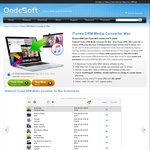 Ondesoft iTunes DRM Media Converter for Mac 50% off: USD $22.50 (~AUD $30)