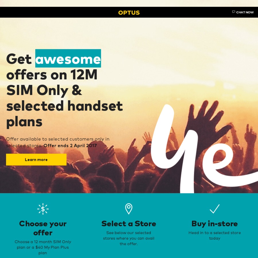 Optus 12 Month SIM Only Plan in Selected Stores and Get 10% off Monthly