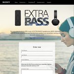 Win a Pair of Sony Extra Bass Headphones Worth $279.95 from Sony