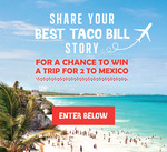 Win a $6,000 Flight Centre Gift Card Towards a Trip for 2 to Los Cabos Mexico from Taco Bill