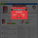 All-in-One PDF Converter Software Lifetime License [All PDF Converter 2.6.6] for 1 PC - AU $8.31 (80% off) @ PDF Converters
