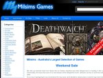 Milsims 25% off Board Games, Card Games, Family Games, Jigsaws & Roleplaying Games (excl D&D)