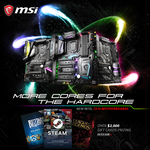 Win 1 of 40 Gift Cards (League of Legends/Blizzard Balance/Steam) from MSI
