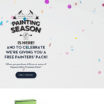 Free Painters Pack with 8L Paint Purchase of Haymes Paint (Nationwide)