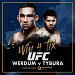 Win 4 Tickets to UFC Fight Night Werdum V Tybura on Sunday 19th November at Qudos Bank Arena in Sydney [No Travel]