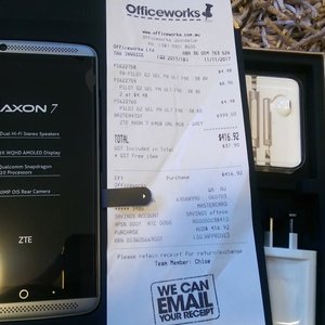 Zte Axon 7 399 Officeworks Australian Stock Ozbargain