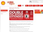 Double Fuel Discount Extended - Spend $30 Get $0.08 off Per Litre at Coles Express until Dec 31