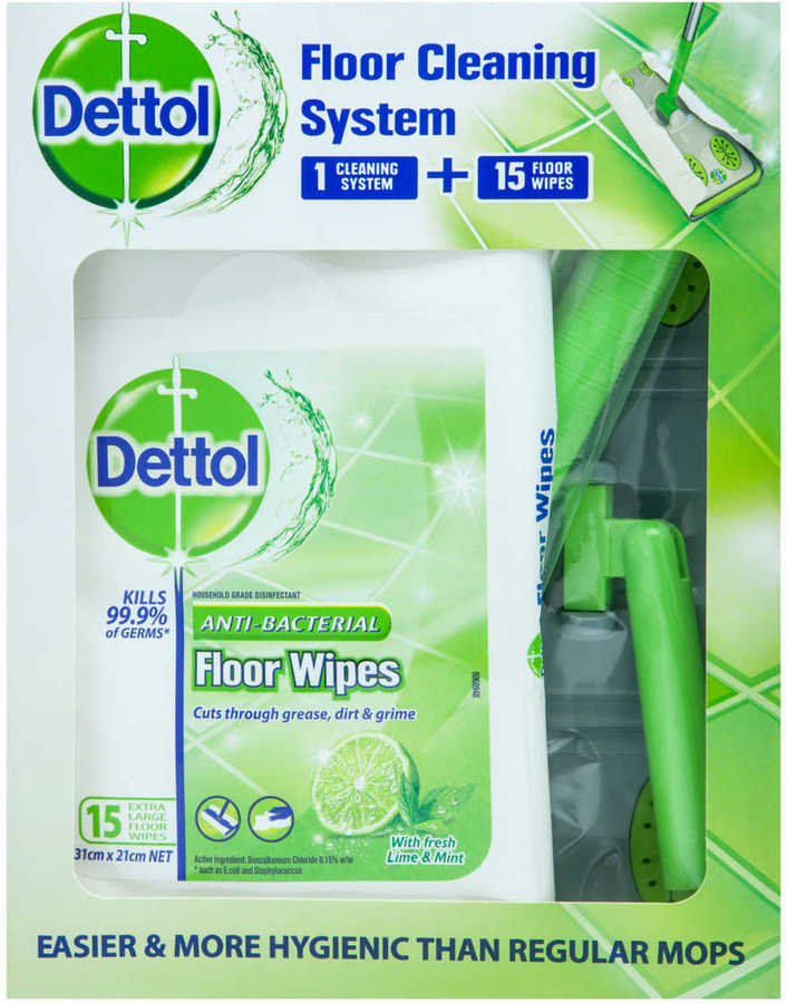 Dettol Antibacterial Floor Cleaning System 1 Pack 10 Was 20