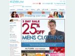 Ezibuy 25% off Men's Clothing This Weekend (Online Only) !