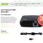 Acer P1286 Projector $422.40 (Was $528) + Free Shipping @ Acer Australia
