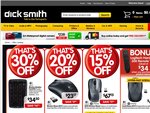 Logitech discount on selected products at Dick Smith some with free Harmony 300 remote