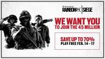 [XB1, PS4, PC] Rainbow Six Siege February Free Play Weekend - All Platforms - Plus Discount On Game