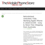 [Refurb] iPhone 6 16GB (A1549 Model) Grey/Silver - 1yr Warranty $229.99 @ The Mobile Phone Store