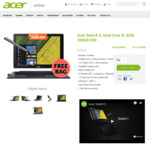 Switch 5 Acer 2-in-1 $1,199 (Was $1,599) + Free Acer Bag & Free Shipping @ Acer Online Store Australia